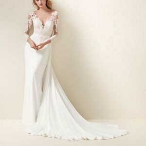 pronovias dramae wedding gown
